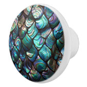 Bouton De Porte En Céramique Motif Abstrait Abalone Shell (Droite)
