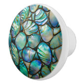 Bouton De Porte En Céramique Motif Abstrait Abalone Shell (Droite)