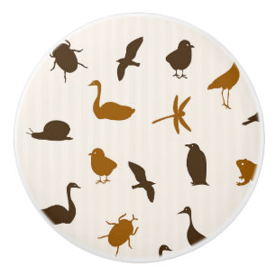 Bouton De Porte En Céramique Motif animal 2