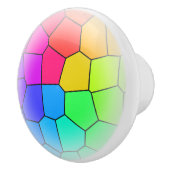 Bouton De Porte En Céramique Motif arc-en-ciel (Droite)