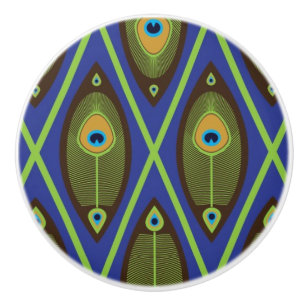 Bouton De Porte En Céramique Motif asiatique