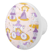 Bouton De Porte En Céramique motif avec une princesse (Droite)