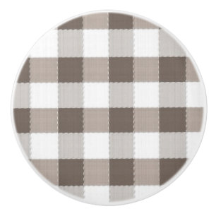 Bouton De Porte En Céramique Motif Brown de nappe