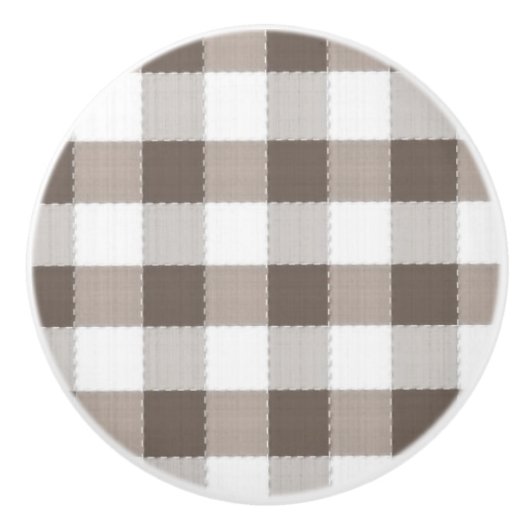 Bouton De Porte En Céramique Motif Brown de nappe (Devant)