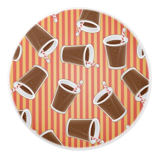 Bouton De Porte En Céramique Motif d'aliments de préparation rapide (Devant)