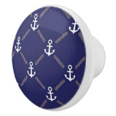 Bouton De Porte En Céramique Motif d'Ancre (Droite)