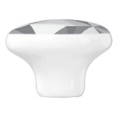 Bouton De Porte En Céramique Motif de diamant - polygone abstrait (Côté)