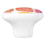 Bouton De Porte En Céramique Motif de fruit (Côté)