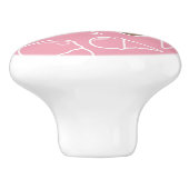 Bouton De Porte En Céramique Motif de glace d'été (Côté)