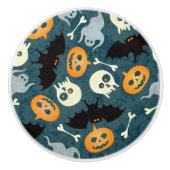 Bouton De Porte En Céramique Motif de Halloween (Devant)