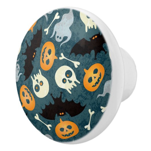 Bouton De Porte En Céramique Motif de Halloween (Droite)