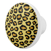 Bouton De Porte En Céramique Motif de léopard (Droite)