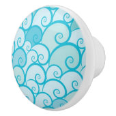 Bouton De Porte En Céramique Motif de mer (Droite)