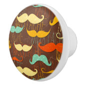 Bouton De Porte En Céramique Motif de moustache (Droite)