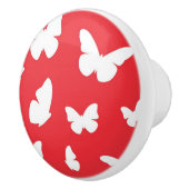 Bouton De Porte En Céramique Motif de papillon 2 (Droite)