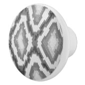 Bouton De Porte En Céramique Motif de peau de serpent de python (Droite)