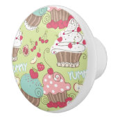 Bouton De Porte En Céramique Motif de petit gâteau (Droite)