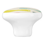 Bouton De Porte En Céramique Motif de plats (Côté)