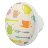 Bouton De Porte En Céramique Motif de plats (Droite)