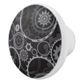 Bouton De Porte En Céramique Motif de roues dentées (Droite)