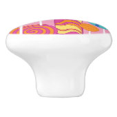 Bouton De Porte En Céramique Motif de sucrerie de lucettes (Côté)