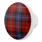 Bouton De Porte En Céramique Motif de tartan (Droite)