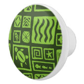 Bouton De Porte En Céramique Motif de Tiki (Droite)