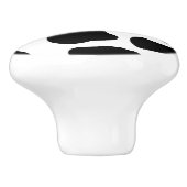 Bouton De Porte En Céramique Motif de vache (Côté)