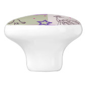 Bouton De Porte En Céramique Motif d'édredon de bébé (Côté)