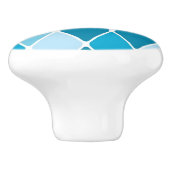 Bouton De Porte En Céramique Motif d'hiver de harlequin (Côté)