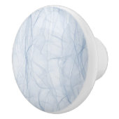 Bouton De Porte En Céramique Motif d'ombre bleue (Droite)