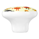 Bouton De Porte En Céramique Motif drôle de monstres (Côté)