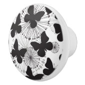 Bouton De Porte En Céramique motif d'un papillon (Droite)