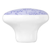 Bouton De Porte En Céramique Motif d'une ligne d'animal marin et voilier (Côté)