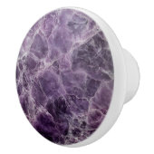 Bouton De Porte En Céramique Motif en marbre violet foncé (Droite)
