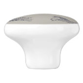 Bouton De Porte En Céramique Motif équestre classique (Côté)