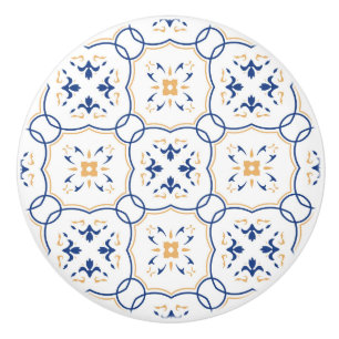 Bouton De Porte En Céramique Motif floral 3