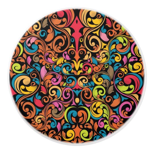 Bouton De Porte En Céramique Motif génial (Devant)