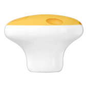 Bouton De Porte En Céramique Motif jaune de fromage (Côté)