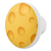 Bouton De Porte En Céramique Motif jaune de fromage (Droite)