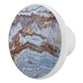 Bouton De Porte En Céramique Motif Lace Agate Rock (Droite)