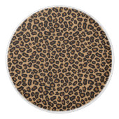 Bouton De Porte En Céramique Motif Leopard classique (Devant)
