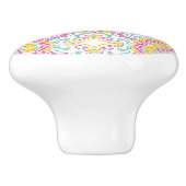 Bouton De Porte En Céramique Motif Mandala (Côté)