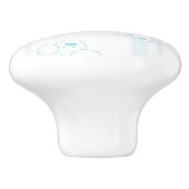 Bouton De Porte En Céramique Motif mignon avec des chiens (Côté)