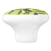 Bouton De Porte En Céramique Motif olive (Côté)