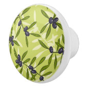 Bouton De Porte En Céramique Motif olive (Droite)