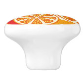 Bouton De Porte En Céramique Motif orange (Côté)