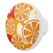 Bouton De Porte En Céramique Motif orange (Droite)