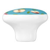 Bouton De Porte En Céramique Motif Red Apple (Côté)