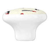 Bouton De Porte En Céramique motif rouge à lèvres (Côté)